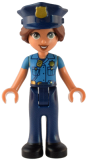 LEGO frnd575 Friends Isabella (Nougat) - Dark Azure Uniform, Dark Blue Trousers, Dark Blue Police Hat